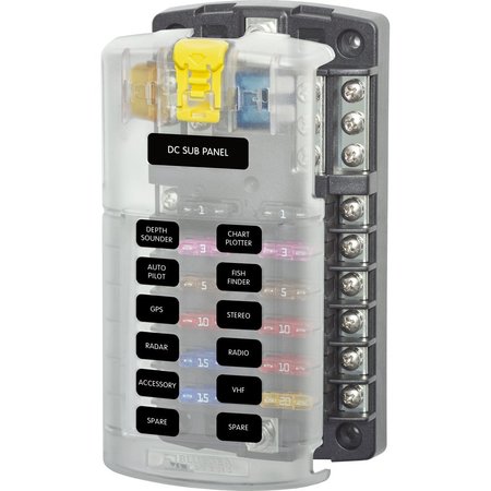 Blue Sea Systems Open Fuse Block, CC UL Class, 30 to 100A Amp Range, 32V DC Volt Rating 5026